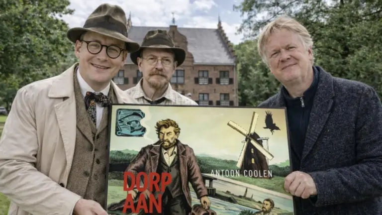 Expositie met illustraties uit streekroman ‘Dorp aan de rivier’ geopend bij Museum De Wieger in Deurne