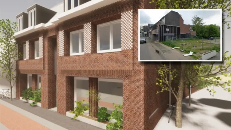 Terrein dat al jaren braak ligt in Deurnese Molenstraat krijgt eindelijk invulling met acht appartementen