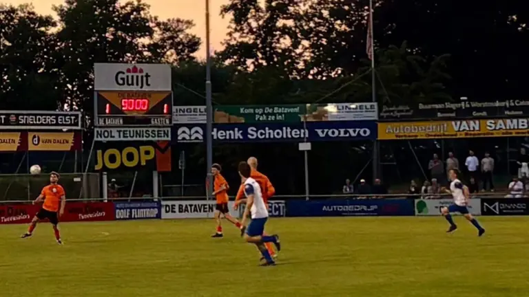 SV Deurne blijft ook in nacompetitie steken op gelijkspel tegen De Bataven uit Gendt (1-1)