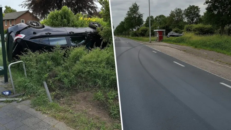 Peperdure BMW M3 crasht op N270 in Ysselsteyn; ‘Gevolgen hadden veel ernstiger kunnen zijn’