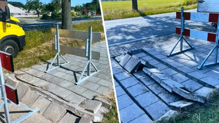 Tegels op fietspaden Bakelseweg en Milhezerweg komen omhoog door extreme hitte