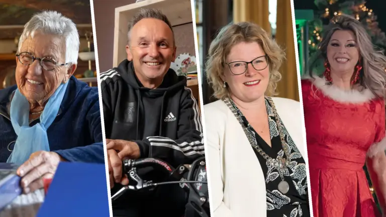 Deze vier ‘bd’ers’ kondigen op DMG Radio de honderd populairste liedjes van gemeente Deurne aan