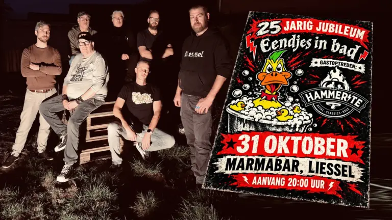 Pretpunkers van Liesselse Eendjes in Bad vieren 25-jarig jubileum: ‘We zijn eerder cabaret dan echte muzikanten’