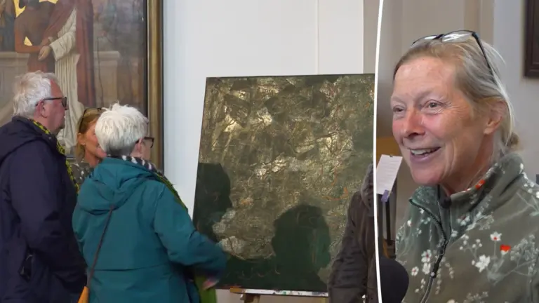 [VIDEO] Schilderkunst en orgelmuziek komen samen in Deurnese Willibrorduskerk: ‘Heerlijk om te doen’
