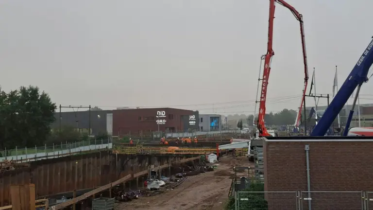 Spoortunnel Binderendreef krijgt steeds meer vorm; eind deze maand tweede treinvrije periode