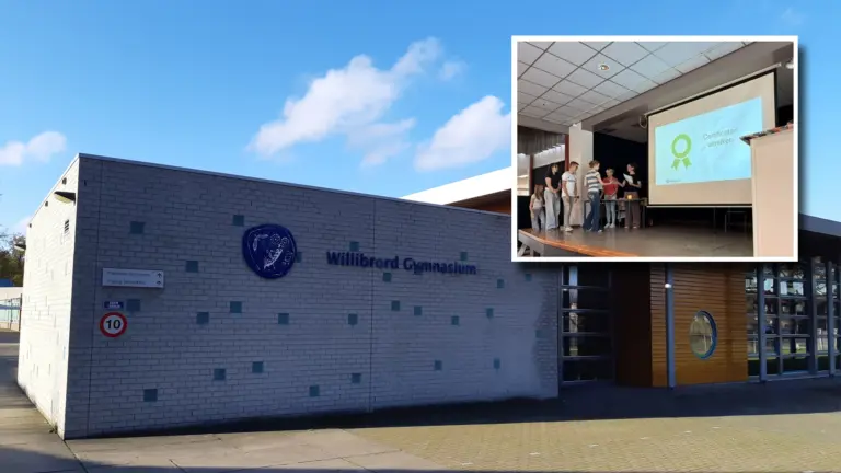 Leerlingen van Willibrord Gymnasium met talenknobbel ontvangen certificaten